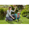 Gardena Dévidoir CleverRoll M Easy : dévidoir sur roues d'une capacité de 60 m, particulièrement stable, avec guidage confortabl