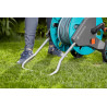 Gardena Kit dévidoir CleverRoll M : dévidoir avec tuyau Classic de 20 m, lance d'arrosage, clip de rangement, arrêt anti-goutte,