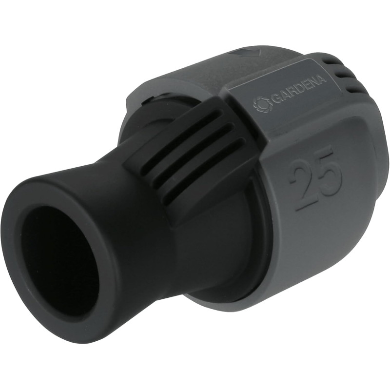 Raccord femelle de Gardena : raccord pour tuyaux et pour raccordement direct à l'installation domestique, 25 mm à filetage femel