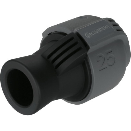Raccord femelle de Gardena : raccord pour tuyaux et pour raccordement direct à l'installation domestique, 25 mm à filetage femel