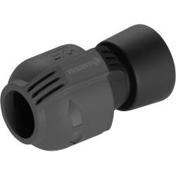 Gardena Raccord femelle: pour raccorder les conduites aux raccords, ainsi qu'au dévidoir de flexible d'arrosage et à l'installat