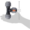 Dérivation en T de Gardena : raccord de tuyau pour dérivation du tuyau de pose, 25 mm, compatible avec les tuyaux de pose 25 mm 