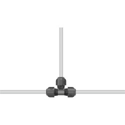 Dérivation en T de Gardena : raccord de tuyau pour dérivation du tuyau de pose, 25 mm, compatible avec les tuyaux de pose 25 mm 
