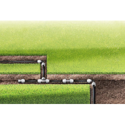 Dérivation en T de Gardena : raccord de tuyau pour dérivation du tuyau de pose, 25 mm, compatible avec les tuyaux de pose 25 mm 