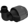 Coude 90° mâle de Gardena : pièce pour raccordement à l'extrémité du tuyau, 25 mm x 1/2 Pouce, technologie de raccordement Quick