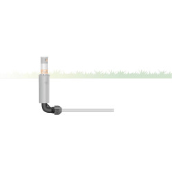Coude 90° mâle de Gardena : pièce pour raccordement à l'extrémité du tuyau, 25 mm x 3/4 PoucePouce, technologie de raccordement 