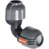 Jonction en L 25 mm de Gardena : raccord de tuyau pour changement de direction du tuyau de pose, 25 mm, compatible avec les tuya