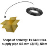 GARDENA collecteur Micro-Drip-système: tuyau d'alimentation flexible, 4,6 mm (3/16") au-dessus et au-dessous installation au sol