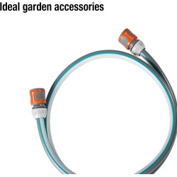 Équipement de branchement Classic 13 mm (1/2 Pouce), 1,5 m de Gardena : adaptateur de tuyau pour le raccordement du dévidoir (18