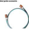 Équipement de branchement Classic 13 mm (1/2 Pouce), 1,5 m de Gardena : adaptateur de tuyau pour le raccordement du dévidoir (18