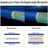 Tuyau d'arrosage extensible de 7.5m/15m/22.5m/30m/37.5m tuyau d'arrosage extensible 3 fois, tuyau magique flexible, anti-fuite, 