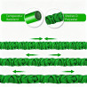 Tuyau d'arrosage 7.5m/15m/22.5m/30m/37.5m extensible 3 fois, tuyau magique flexible, anti-fuite, léger et facile à ranger(Vert,1