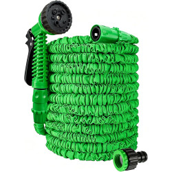 Tuyau d'arrosage extensible de 7.5m/15m/22.5m/30m/37.5m tuyau d'arrosage extensible 3 fois, tuyau magique flexible, anti-fuite, 