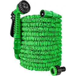 Tuyau d'arrosage extensible de 7.5m/15m/22.5m/30m/37.5m tuyau d'arrosage extensible 3 fois, tuyau magique flexible, anti-fuite, 