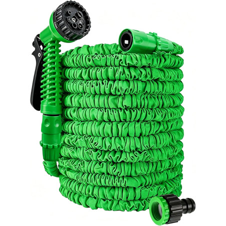 Tuyau d'arrosage extensible de 7.5m/15m/22.5m/30m/37.5m tuyau d'arrosage extensible 3 fois, tuyau magique flexible, anti-fuite, 