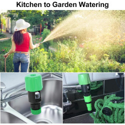 ECYC® Outil D'Adaptateur De Connecteur De Tuyau De Tuyau D'Arrosage De Jardin De Cuisine D'Arrosage, plastique ABS, Vert