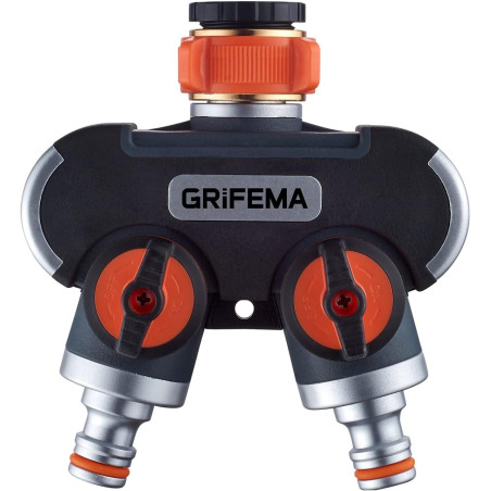 Grifema ge1401-2, distributeur arrosage 2 voies, diviseur de tuyau, avec interrupteur de commande, les travaux d'écoulement d'ea