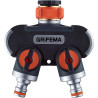 Grifema ge1401-2, distributeur arrosage 2 voies, diviseur de tuyau, avec interrupteur de commande, les travaux d'écoulement d'ea