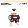 Grifema ge1401-2, distributeur arrosage 2 voies, diviseur de tuyau, avec interrupteur de commande, les travaux d'écoulement d'ea