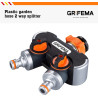 Grifema ge1401-2, distributeur arrosage 2 voies, diviseur de tuyau, avec interrupteur de commande, les travaux d'écoulement d'ea