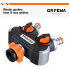 Grifema ge1401-2, distributeur arrosage 2 voies, diviseur de tuyau, avec interrupteur de commande, les travaux d'écoulement d'ea