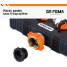 GRIFEMA GE1401-4, Distributeur Arrosage 4 Voies, Diviseur de Tuyau, Avec Interrupteur de Commande, Les Travaux D'écoulement D'ea