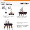GRIFEMA GE1401-4, Distributeur Arrosage 4 Voies, Diviseur de Tuyau, Avec Interrupteur de Commande, Les Travaux D'écoulement D'ea