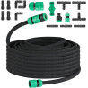 Tuyau Poreux, Microporeux pour Irrigation Goutte à Goutte, Tuyau Économiseur d'Eau pour Arrosage, Jardins, Pelouses, Terrasses, 