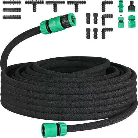 MAMIZO Tuyau d'arrosage, micro-poreux de Gardena pour Irrigation Goutte à Goutte pour Arrosage, Jardins, Pelouses, Terrasses, Fl