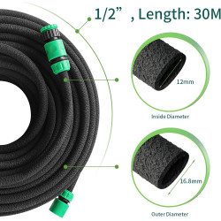 MAMIZO Tuyau d'arrosage, micro-poreux de Gardena pour Irrigation Goutte à Goutte pour Arrosage, Jardins, Pelouses, Terrasses, Fl