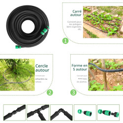 MAMIZO Tuyau d'arrosage, micro-poreux de Gardena pour Irrigation Goutte à Goutte pour Arrosage, Jardins, Pelouses, Terrasses, Fl