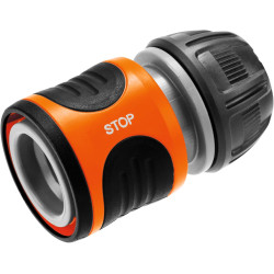 Raccord d'arrosage Aquastop 13 mm (1/2'') et 15 mm (5/8 Pouce) de Gardena : connecteur avec Aquastop, Powergrip, changement faci