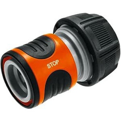 Raccord d'arrosage Aquastop 19 mm (3/4 Pouce) de Gardena : connecteur enfichable avec Aquastop, pour extrémité de tuyau, Powergr