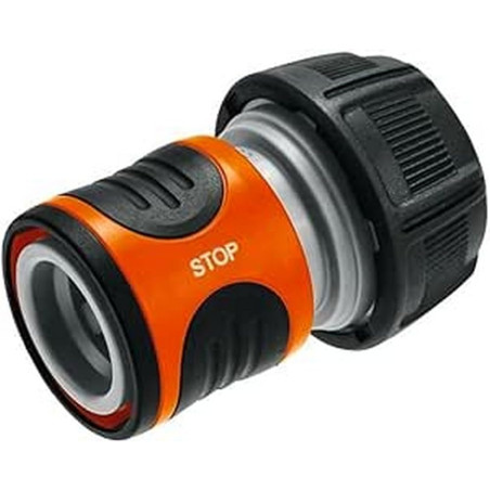 Raccord d'arrosage Aquastop 19 mm (3/4 Pouce) de Gardena : connecteur enfichable avec Aquastop, pour extrémité de tuyau, Powergr