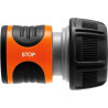 Raccord d'arrosage Aquastop 19 mm (3/4 Pouce) de Gardena : connecteur enfichable avec Aquastop, pour extrémité de tuyau, Powergr