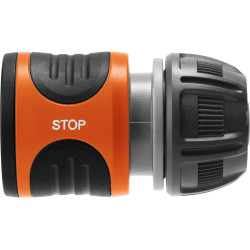 Gardena conector, noir/orange, 13 mm (1/2") et 15 mm (5/8") (lot de 2)