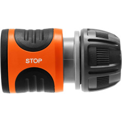 Gardena conector, noir/orange, 13 mm (1/2") et 15 mm (5/8") (lot de 2)