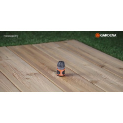 Gardena conector, noir/orange, 13 mm (1/2") et 15 mm (5/8") (lot de 2)