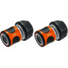 Raccord d'arrosage Aquastop 19 mm (3/4 Pouce) de Gardena : connecteur enfichable avec Aquastop, pour extrémité de tuyau, Powergr