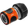 Raccord d'arrosage Aquastop 19 mm (3/4 Pouce) de Gardena : connecteur enfichable avec Aquastop, pour extrémité de tuyau, Powergr