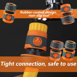 12 Connecteur Tuyau Arrosage, Raccord Tuyau d'Arrosage 19mm 25 mm, Raccord Rapide Tuyau Arrosage 1/2 in Tuyau Rapides Raccord 3/
