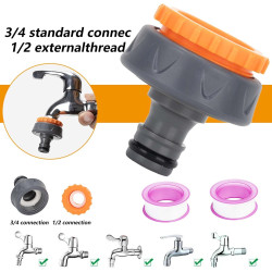 12 Pcs Embout Tuyau Arrosage FORMVERSITY, 1/2 Plastique Raccord Tuyau d'Arrosage 3/4 Raccord Rapide Tuyau Arrosage, Adaptateurs 