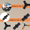 12 Pcs Embout Tuyau Arrosage FORMVERSITY, 1/2 Plastique Raccord Tuyau d'Arrosage 3/4 Raccord Rapide Tuyau Arrosage, Adaptateurs 