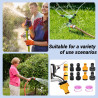 12 Pièces Plastique Adaptateur Tuyau Arrosage Kits de Raccordement 1 Pouce 1/2 Pouce 3/4 Pouce, FORMVERSITY Nez de Robinet Embou
