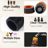 19 Pièces Raccord Tuyau d'Arrosage, 1/2 Plastique Connecteur Tuyau Arrosage 3/4 Adaptateur Robinet Tuyau Arrosage, 15/21 et 20/2