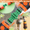 6 Pièces Connecteur Tuyau Arrosage, Raccord Tuyau d'Arrosage 19mm 25 mm, 1/2 in Raccord Rapide Tuyau Arrosage 3/4 in Adaptateur 