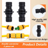 6 Pièces Connecteur Tuyau Arrosage, Raccord Tuyau d'Arrosage 19mm 25 mm, 1/2 in Raccord Rapide Tuyau Arrosage 3/4 in Adaptateur 