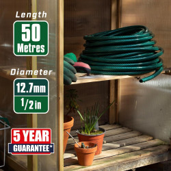 Tuyau renforcé Faithfull 50m Ø12,7mm PVC
