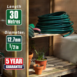 Tuyau renforcé Faithfull 30m Ø12,7mm PVC