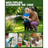 Tuyau d’Arrosage Extensible 15m, Tuyau Flexible Haute Pression avec Pistolet 10 Jets, Raccords Universels 1/2" et 3/4", Anti-Fui